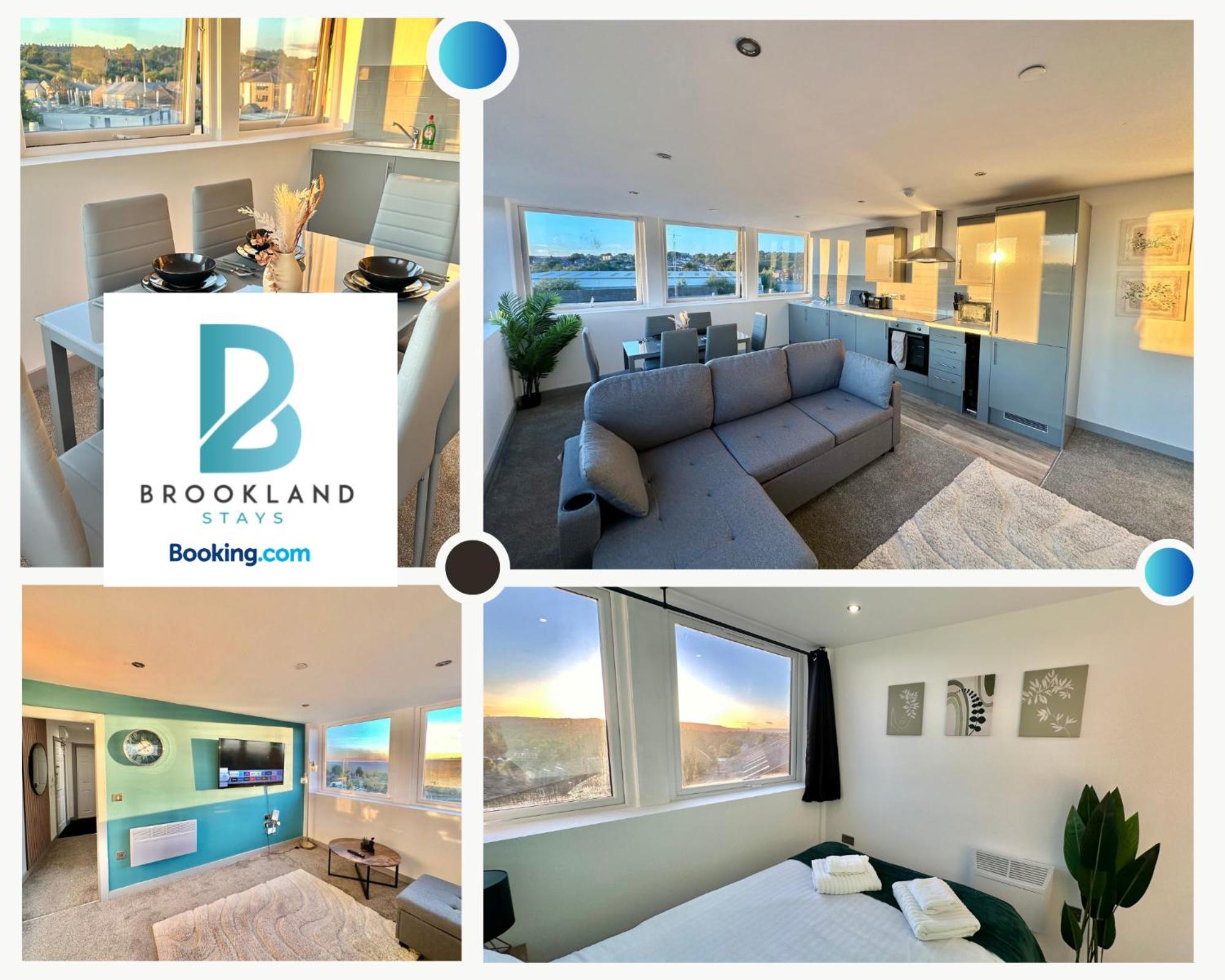 2 Bedroom With Stunning Sunset View, Free Parking And Wifi By Brookland Stays Yeadon Exterior photo